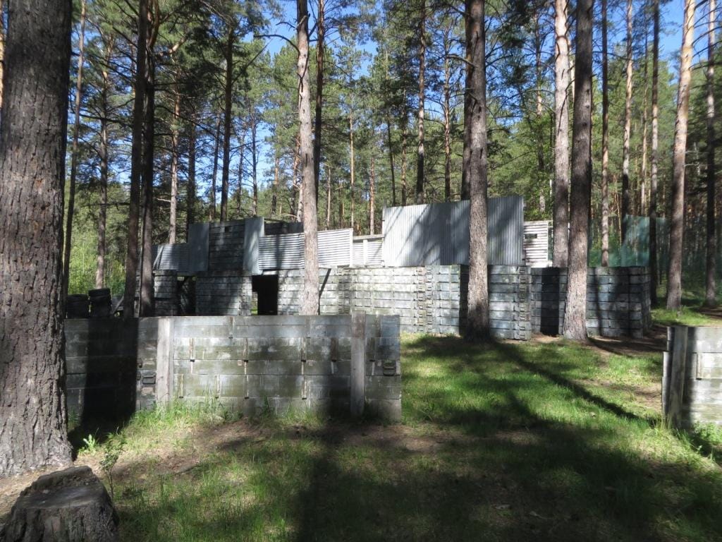 Игра в пейнтбол в клубе «Адреналин», Новосибирск